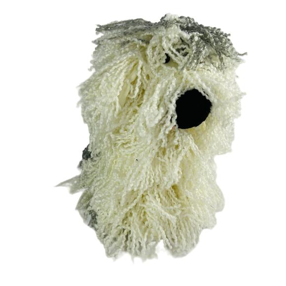 Vintage Kamar Sample Sheep Dog Shaggy Mop Plush Stuffed Animal Toy gray white - Picture 1 of 6